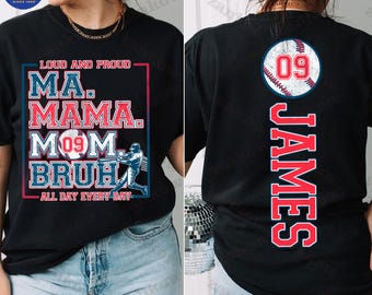 Custom Baseball Mom Bruh Png, Mama Baseball Png, Baseball Mama Shirt Png, Mother's Day Gift Png, Baseball Season Png, Sports Mom Png