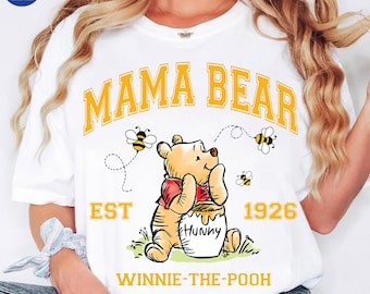 Retro Mama Bear Png, Mama Bear Png, Family Vacation Png, Magical Kingdom Png, Gift For Mom Png, Spring Easter Png, Digital Download