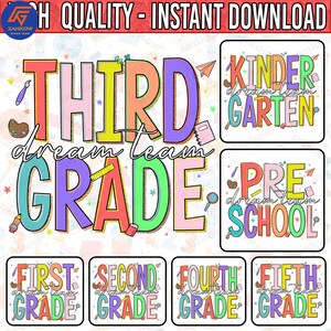 Preppy Back to School PNG Bundle, Girly Pink Bow Png, Teacher Coquette First Day of School Shirt Design, Pre-k 1st/2nd/3rd/4th Grade