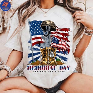 Retro Memorial Day Remember The Fallen Png, Proud Veteran Shirt Design, Patriotic American Png, American Soldiers Png, Vintage Military Png