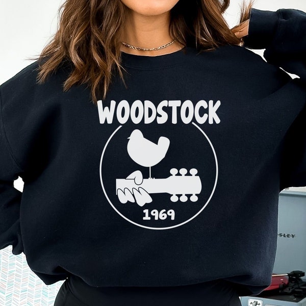 Woodstock 54. Jahrestag, Festival Sweatshirt, Peace Love And Music Woodstock Sweatshirt, Vintage Musik Geschenk, Woodstock Festival 1969er Jahre