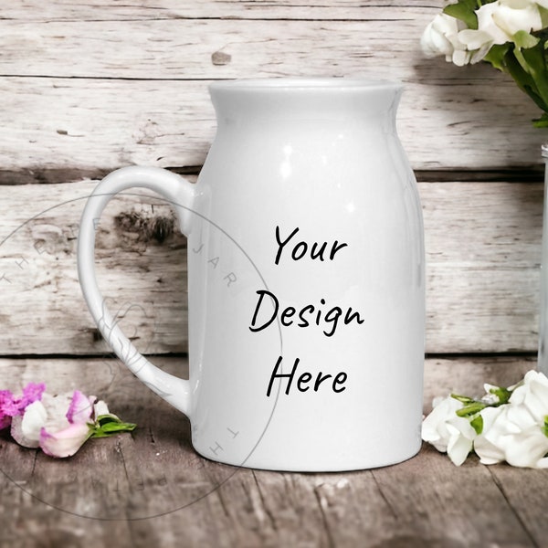 450ml milk jug mock-up digital download | sublimation blank template