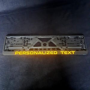 Reflektierender, personalisierter europäischer Nummernschildhalter mit Ihrem Namen oder Text, Autozubehör