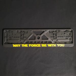 LASER ENGRAVED STAR Wars Darth Vader BLACK Stainless Steel License