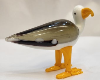 Hand made glass seagull.
