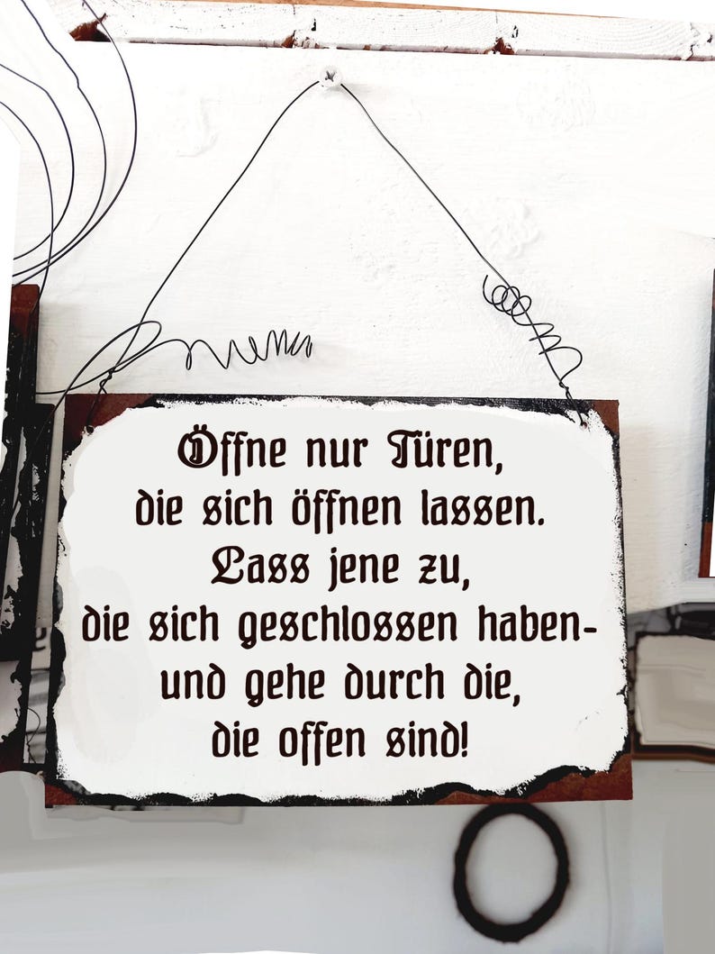 Offen Only Open Doors That Can Be Opened. Leave Those That ... / Wooden Sign ...