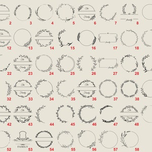 Puede incluir: Un conjunto de 59 marcos de corona y c&iacute;rculo en blanco y negro con varios dise&ntilde;os. Los marcos son perfectos para agregar un toque de elegancia a tus proyectos.