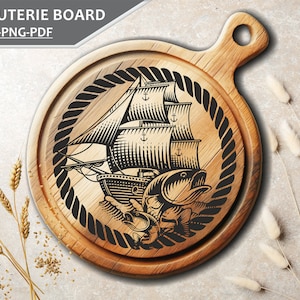 Charcuterie Board I Round Charcuterie I Cutting Board Svg I Chopping Board I Farmhouse Svg I Engraving I Kitchen Decor