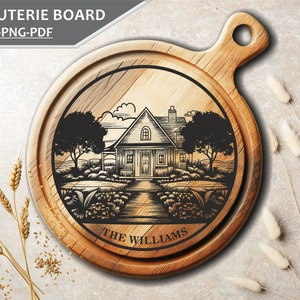 Charcuterie Board I Round Charcuterie I Cutting Board Svg I Chopping Board I Farmhouse Svg I Engraving I Kitchen Decor