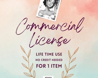 Commercial License, For 1 Item | Sell up to 1000 units, Life time use, for sellers, SahadStavrosStudio