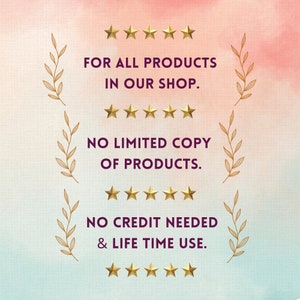 Commercial License, whole shop For all products, No limited use, Life time use, For sellers, SahadStavrosStudio image 2