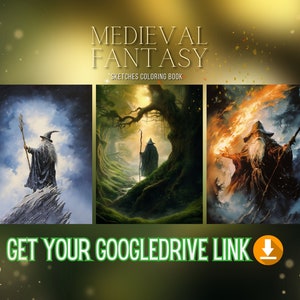 May include: Three illustrations of wizards in different settings. The first wizard is standing on a snowy mountaintop, the second is in a forest, and the third is surrounded by fire. All three wizards are wearing long robes and holding staffs.