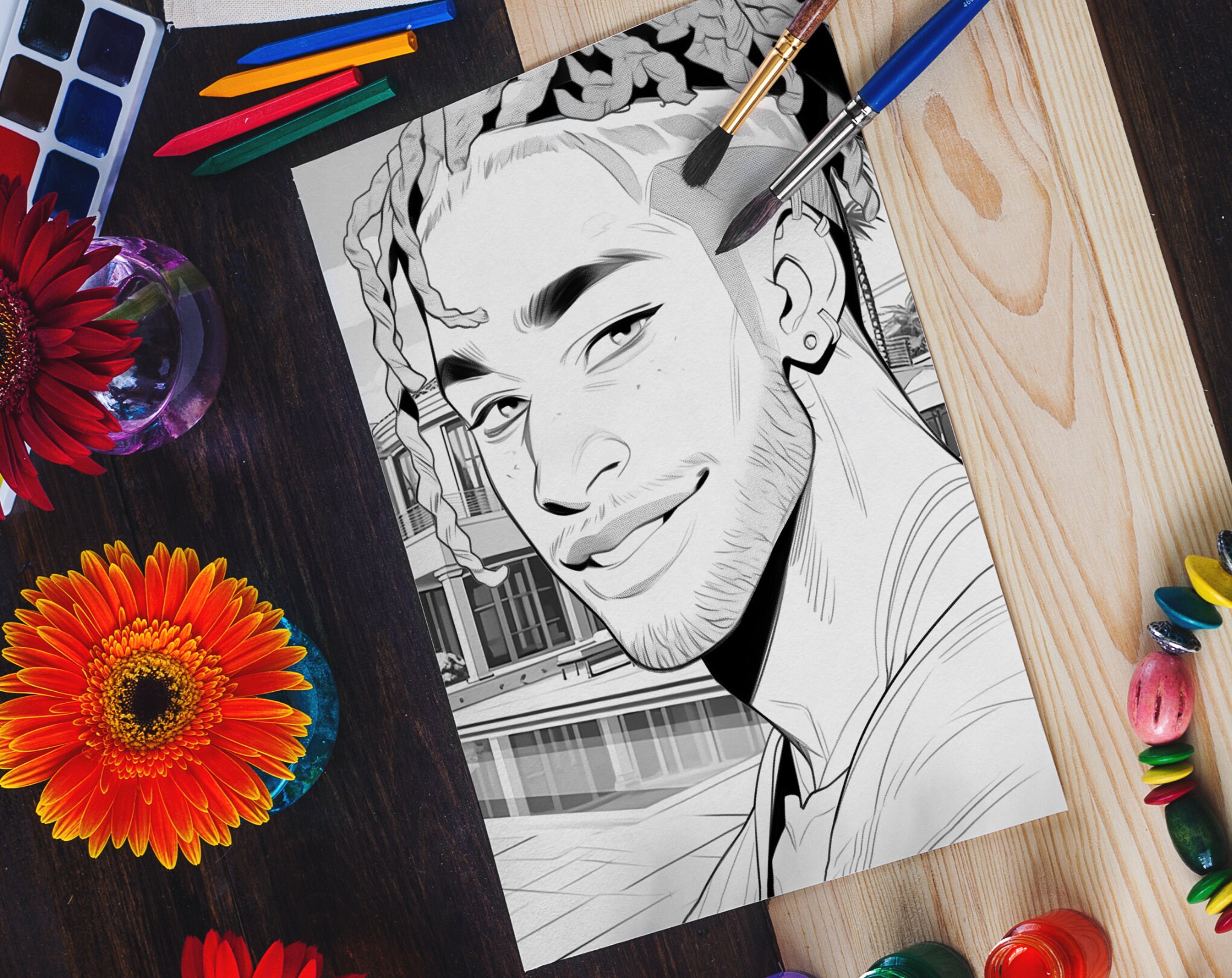 Black Men Coloring Pages 45 Black Boys Coloring, Printable PDF, Instant ...