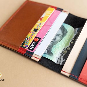 Money Maker - Compact Leather Wallet / Handmade Wallet / Aussie Bills Size