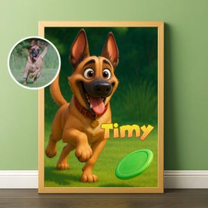 Pixar Style Animal Portrait – Custom Illustration from Photo | HD PNG Digital File – 12h Delivery