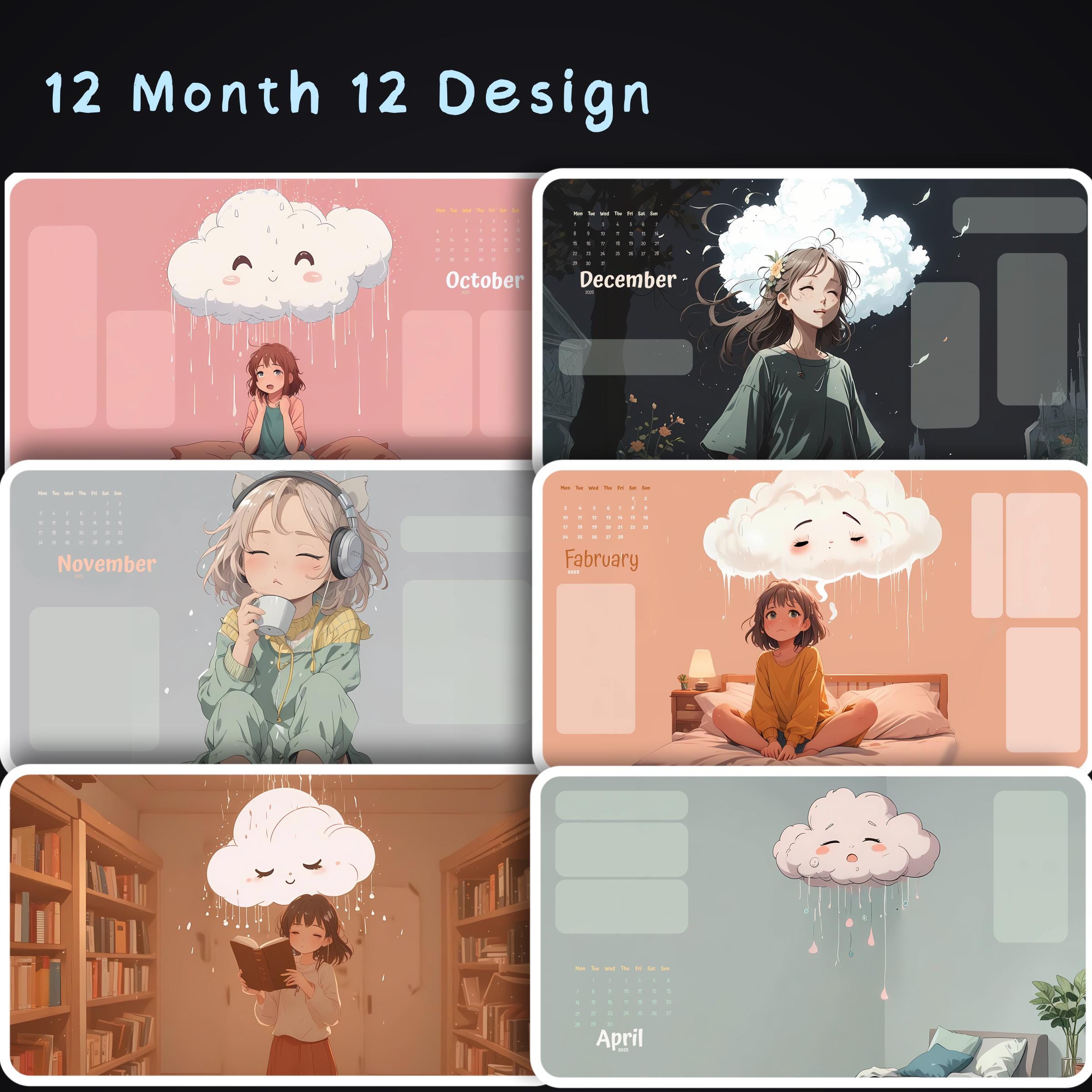 2025 Desktop Organizer Wallpaper Set Desktop, iPad Digital Wallpaper ...