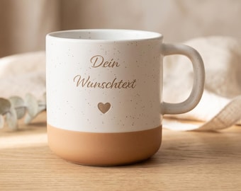 Personalisierte Tasse mit Wunschtext – Gravierte Keramiktasse mit Namen, Spruch oder Datum – Geschenk für Frauen & Männer.  #13