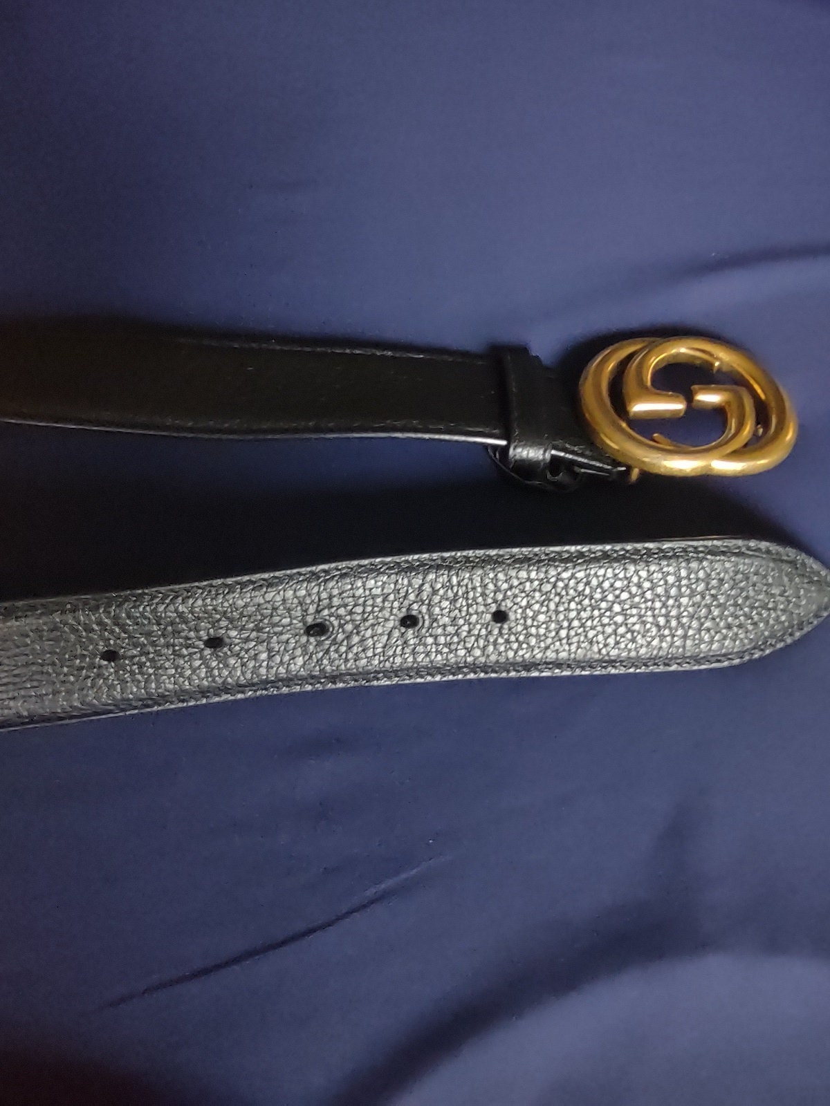 Gucci Double G Wide Mens Belt. Vintage - Etsy display picture 2