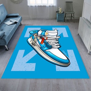 Sneaker Collection Printed Rug, Accent Rug for Sneaker Collectors, Dope  Home Decor o172 (2.6x3.9 feet - 80x120 cm)