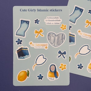 Planche de stickers - Cute Girly Islamic