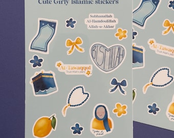 Sticker sheet - Cute Girly Islamic