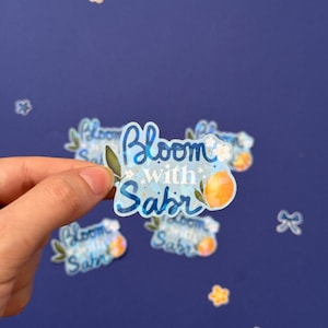 Adesivo "Bloom with Sabr" – Fiore di limone