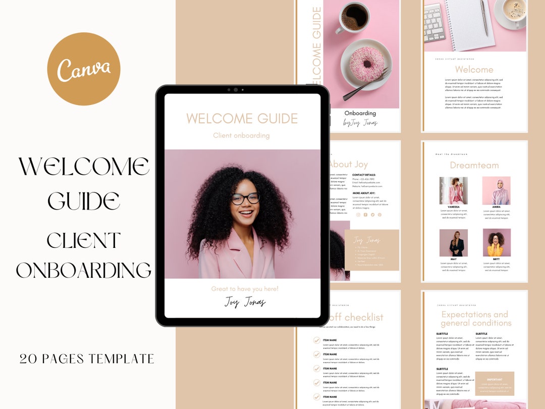 Client Welcome Packet, Onboarding Template, Virtual Assistant, Coaching ...