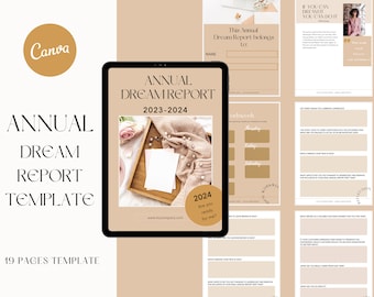 Szablon planu dla małej firmy, skoroszyt Canva (do pobrania w wersji cyfrowej)