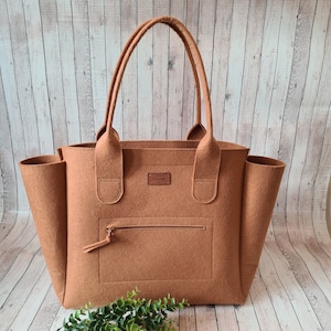 große Filztasche, Business Tasche,  Bürotasche, FilzShopper , Schultasche,Schultertasche,  Damentasche elegant, Tasche verschiedene Farben,