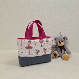 Kindertasche Ballerina , Filztasche Kinder  , Mädchentasche , kleine Tasche für Mädchen