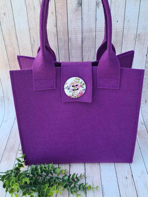 filztasche lila