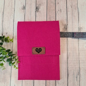 Handytasche pink zum Anhängen mit Kartenfach  Handyhülle mit Portemonnaie  zum Anhängen, Taschenhänger für Handy