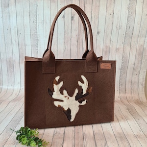 filztasche mit fellrand