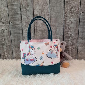 Kindertasche Einhorn, Filztasche Kinder  , Mädchentasche , Handtasche für Mädchen