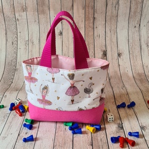 Kindertasche pink tanzende  Ballerina , Tasche für  Mädchen ,  Filztasche Kinder , kleine Handtasche für Mädchen
