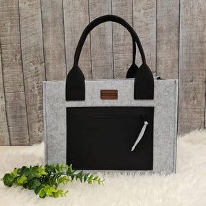 große Filztasche, Double Color Tasche , Filzshopper, Bürotasche, , Einkaufstasche für Damen und Männer, Tasche in bunten Farben, Geschenk,