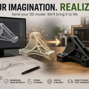 Offertförfrågan på anpassade funktionella delar | 3D-utskriftstjänst av teknisk kvalitet | Kolfiberförstärkta material tillgängliga