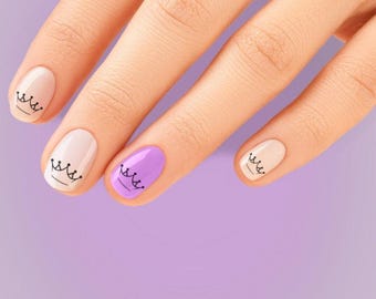 Crown Nail Tattoos