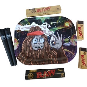 Space Man & Leaf Rolling Tray Set