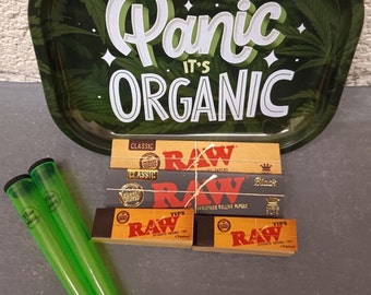 Premium Rolling Tray Set with Papers, Tips, and Doob Tube: Featuring an Eye-Catching Color Combination - Perfect Birthday Gift