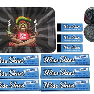 Rasta Black Tray Set Rolling paper Crusher Tips Set Crusher Attractive combination Gift Set