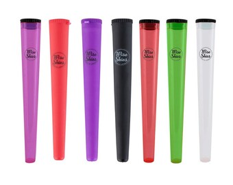 Lot de 7 tubes multicolores arc-en-ciel pour le stockage, porte-cônes pré-roulés