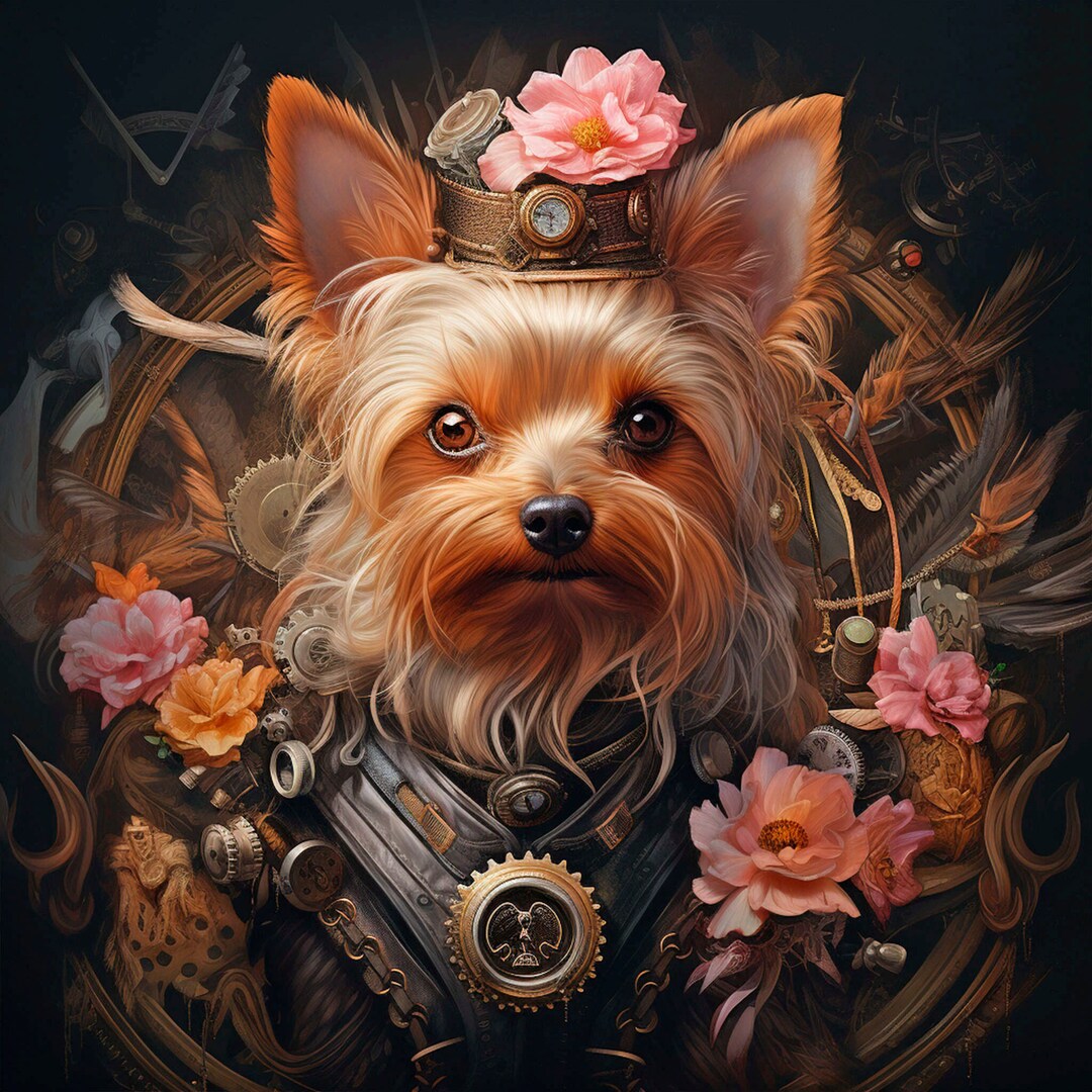 Yorkshire Terrier Custom Portrait Yorkshire Terrier Personalized Gift Dog Art Commission Dog