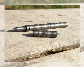 Damascus Pen Handmade, Damascus Pen Hand forged, Damascus Pen with Cap, Handmade Damascus Pen a Unique Pen with an Extra Refill