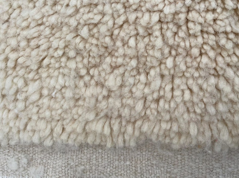 Colorful Moroccan Rug, Hand-Knotted Berber Wool, Blue Green and Violet zdjęcie 6