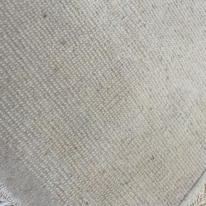 Beni Ourain Rug, Hand-Knotted Moroccan Wool, Ivory with Brown Circle Motif image 4