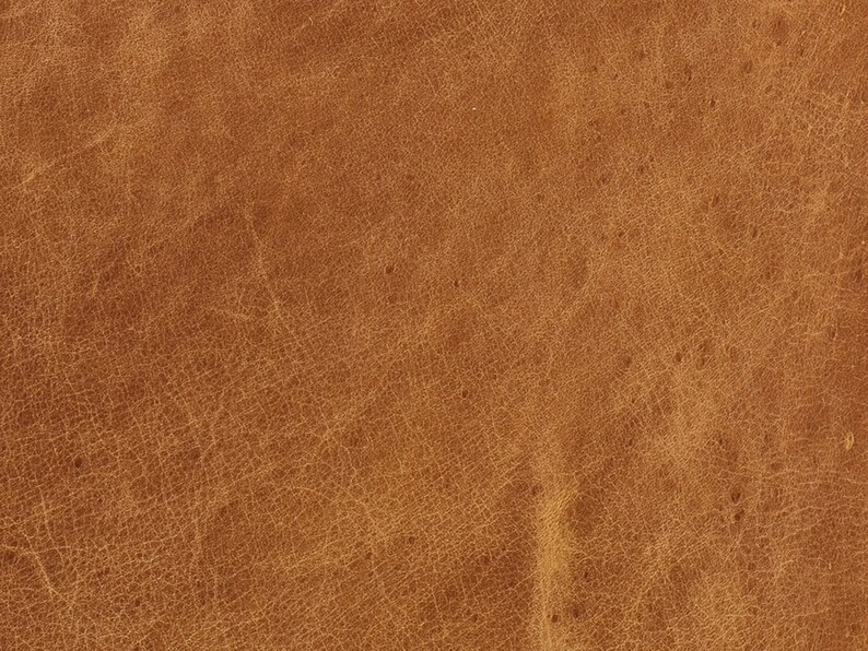 Square Moroccan Leather Pouf, Ottoman Footstool, Brown, Unstuffed 画像 7