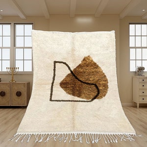Moroccan Runner Rug for Hallway, Hand-Knotted Berber Wool, Colorful image 1