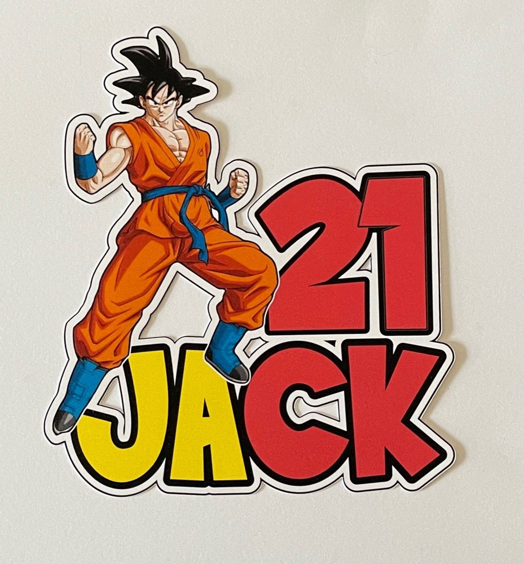 Goku Cake Topper Anime Cake Topper Etsy Goku Cake Topper Anime Cake Topper Etsy