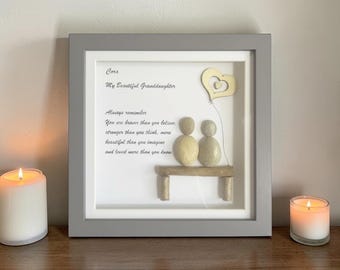 Granddaughter Pebble Frame, Granddaughter’s Day, birthday or any occasion.